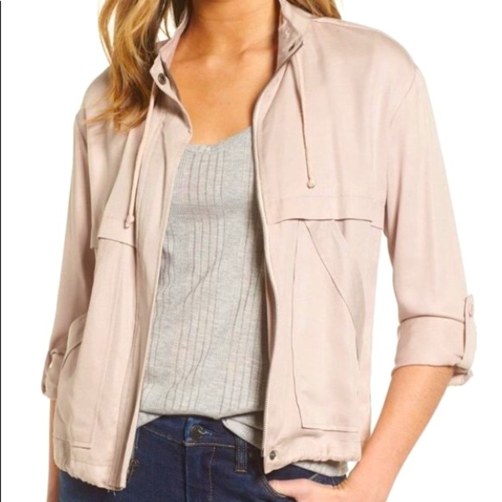 NWT Jack by BB Dakota Utility Jacket w Drawstrings